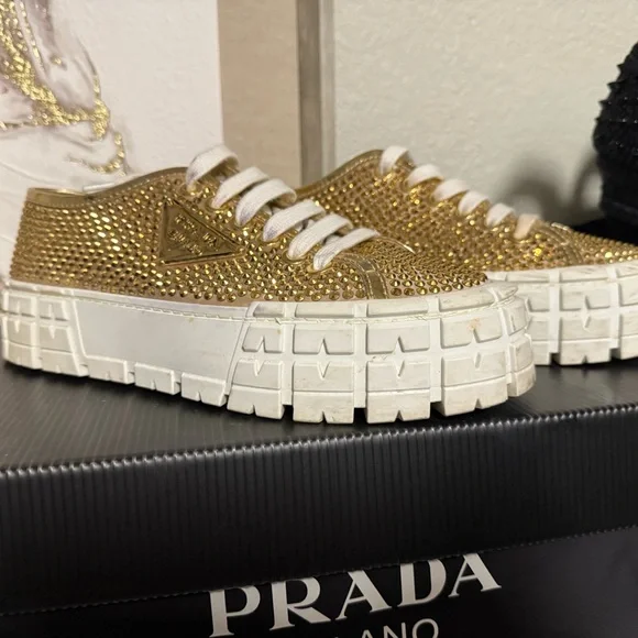 Gold Double Wheel Sneakers-Limited Edition